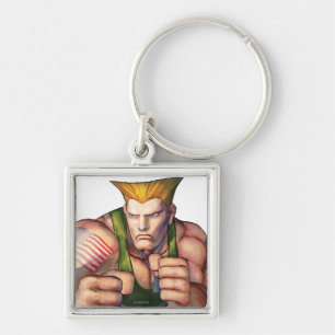 Guile With Fists Keychain