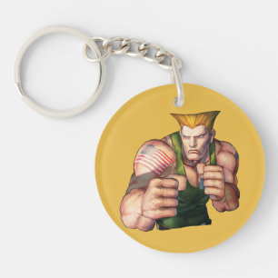 Guile With Fists Keychain