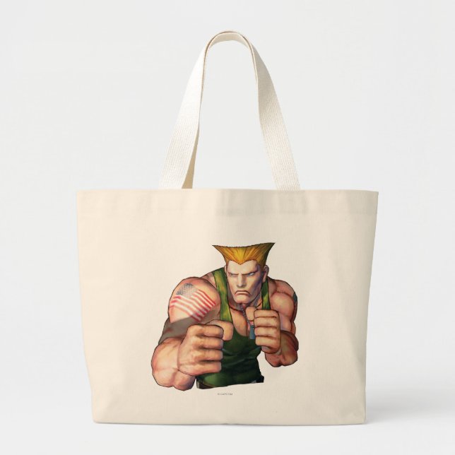 Guile With Fists Large Tote Bag (Front)