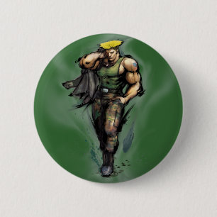 Guile With Jacket 2 Inch Round Button