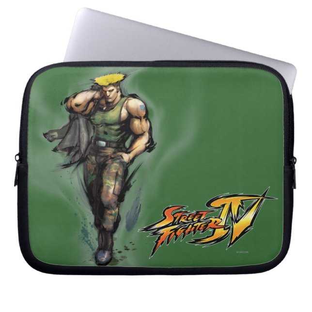 Guile With Jacket Laptop Sleeve (Front)