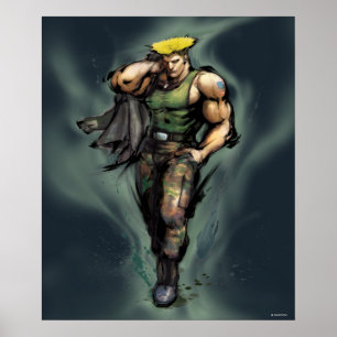 Guile With Jacket Poster