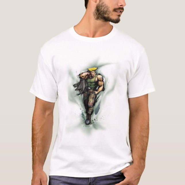 Guile With Jacket T-Shirt (Front)