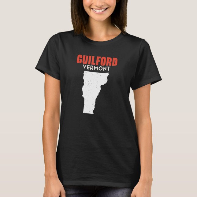 Guilford Vermont USA State America Travel Vermonte T-Shirt (Front)