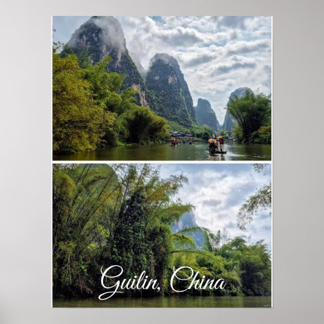 Guilin, China Collage Poster (Front)
