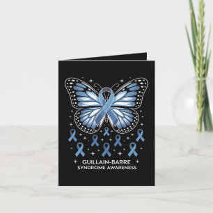 Guillain-Barre Syndrome Awareness Butterfly Holiday Card