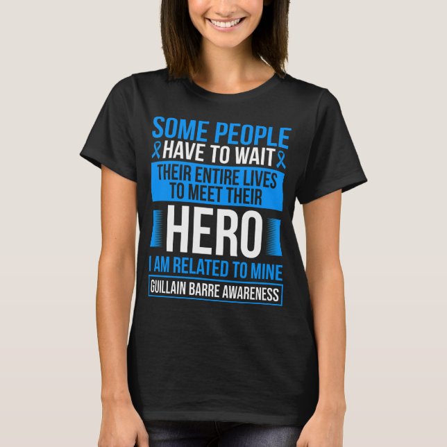 Guillain Barre Syndrome Ribbon Barre Survivor T-Shirt (Front)