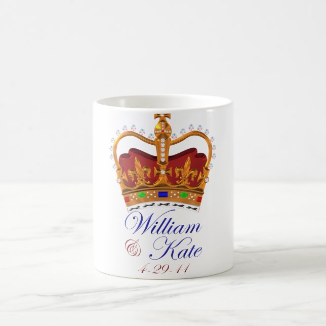 Guillaume et Kate Royal Mariage Coffee Mug (Centre)
