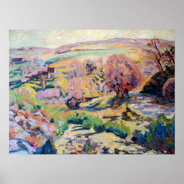 Guillaumin - Les Fermes Du Pont Charraud 1918 Poster (Front)