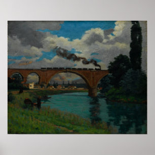 Guillaumin - Railroad Bridge Over The Marne Poster