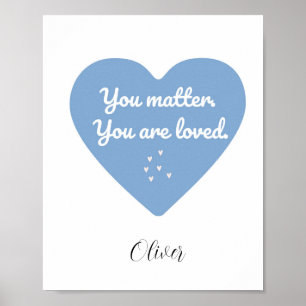 Guillemet d'amour doux et rassurant pour Poster po
