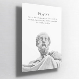 Guillemet inspirant Platon personnalisé Poster