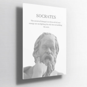 Guillemet inspirant Socrates personnalisé Poster