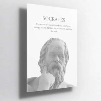 Guillemet inspirant Socrates personnalisé Poster
