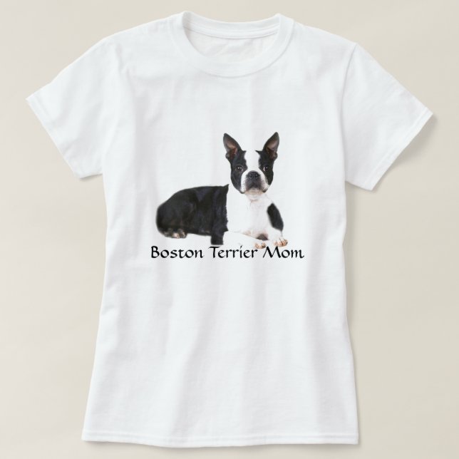 Guillemets et image de T-shirt de maman de Boston (Design devant)