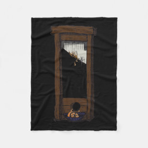 Guillotine Demonstration Ca. 2025 No Background Fleece Blanket