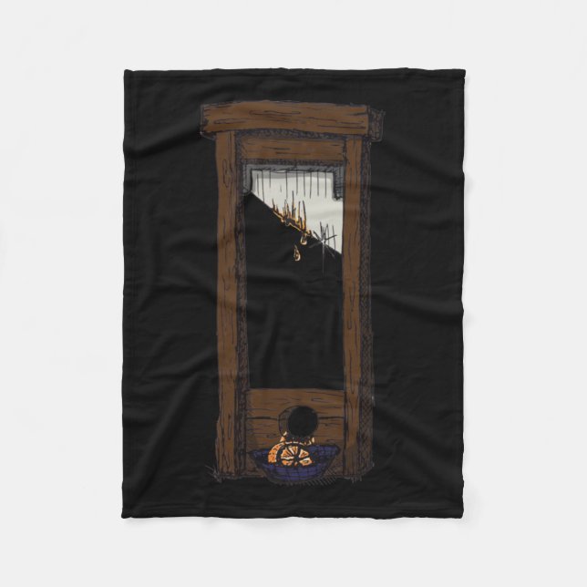 Guillotine Demonstration Ca. 2025 No Background  Fleece Blanket (Front)
