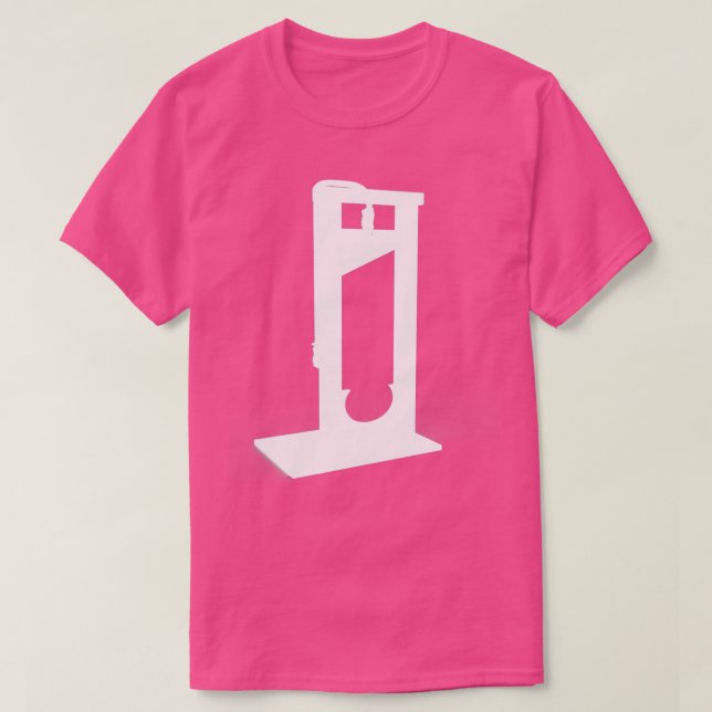 Guillotine Serial Killer Death T-Shirt (Design Front)