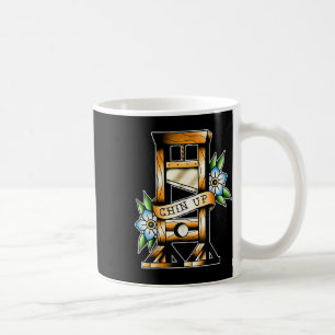 Guillotine Traditional Tattoo Funny Chin Up Sarcas Coffee Mug