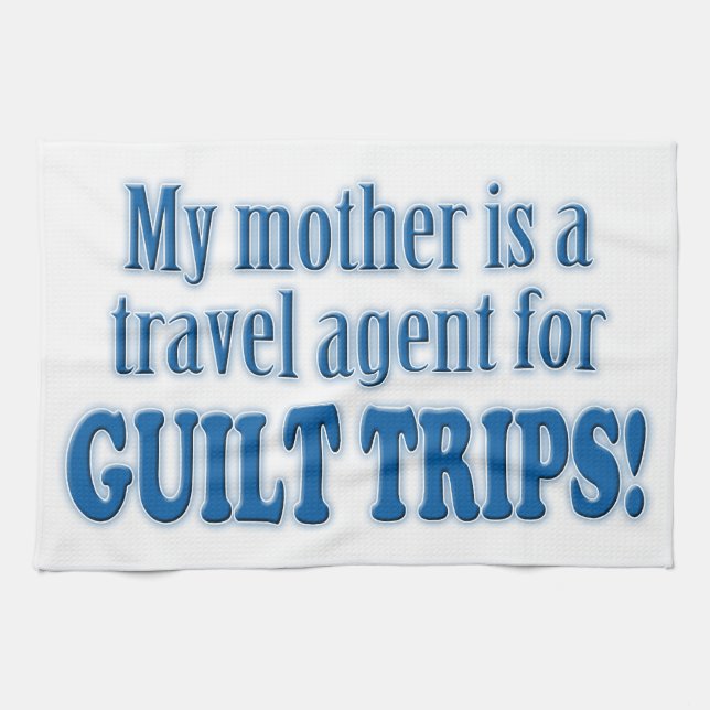 Guilt Trips Kitchen Towel (Horizontal)