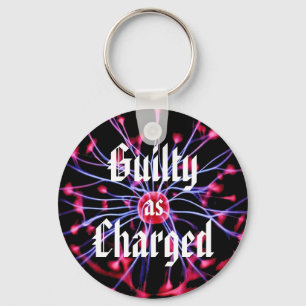 Guilty as Charged Plasma Ball Keychain