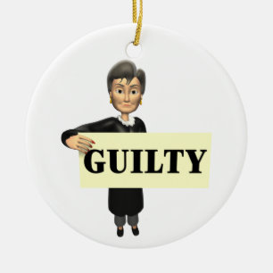 Guilty Ceramic Ornament