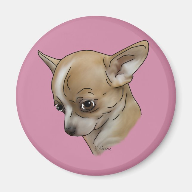 Guilty Chihuahua Puppy Magnet (Front)