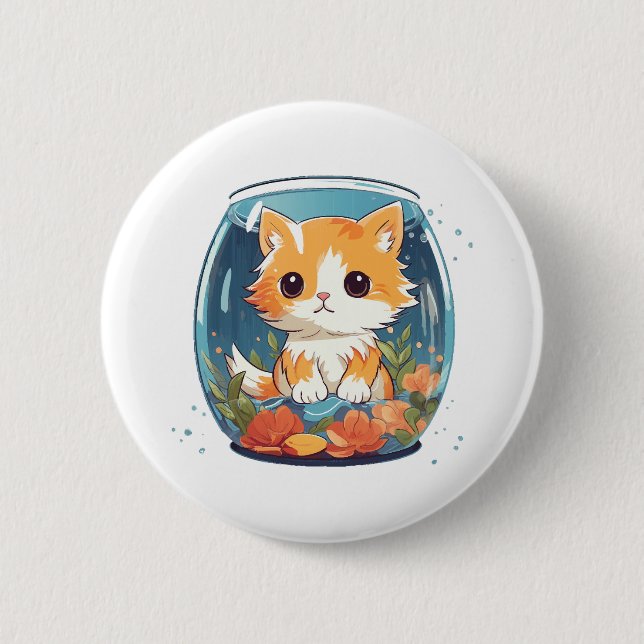 Guilty Kitty 2 Inch Round Button (Front)