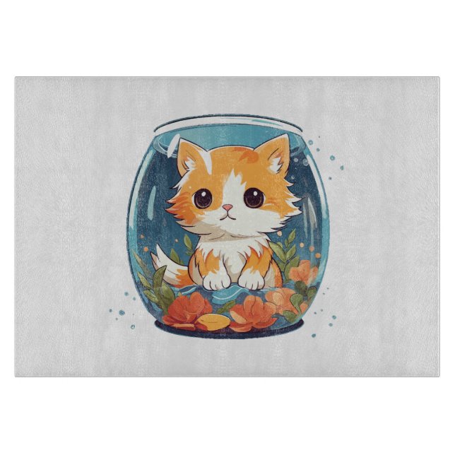 Guilty Kitty Cutting Board (Front)