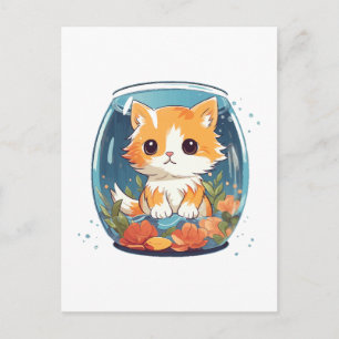 Guilty Kitty Postcard