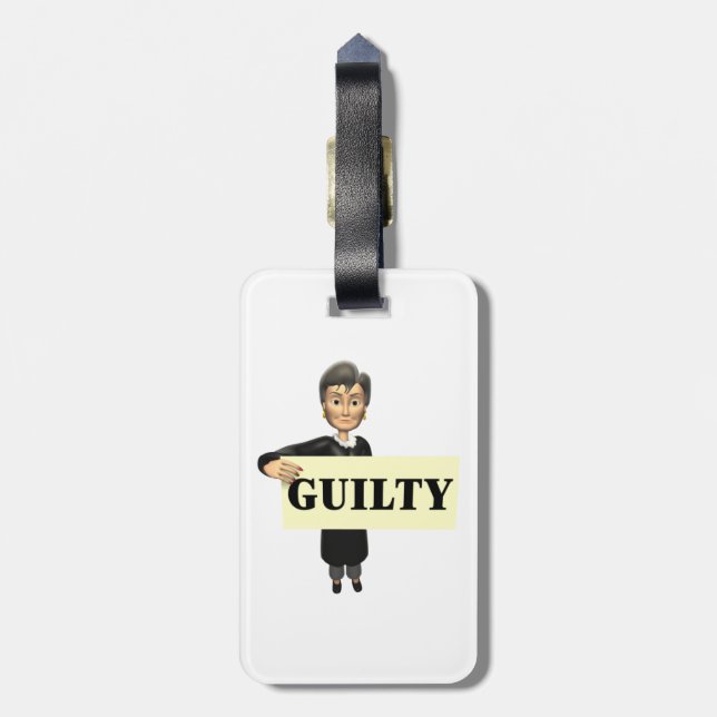Guilty Luggage Tag (Back Vertical)