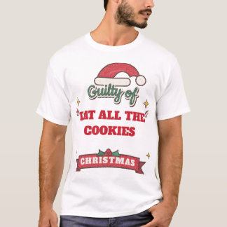 Guilty of Custom Funny Christmas Santa T-Shirt