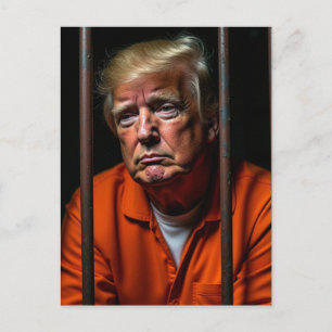 Guilty Trump Sits in Jail Postcard
