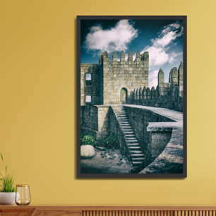 Guimaraes Castle interior. Guimaraes,  Portugal. Poster