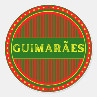Guimarães City Pride Emblem – Portuguese Identity Classic Round Sticker