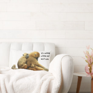 Guinea Baboons Lumbar Pillow