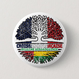 Guinea-Bissau Bissau-Guinean  French France Tree 2 Inch Round Button