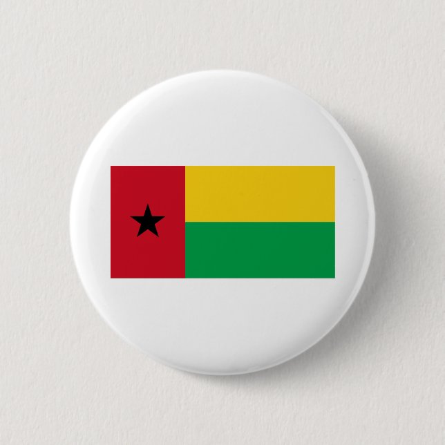 Guinea Bissau Flag 2 Inch Round Button (Front)
