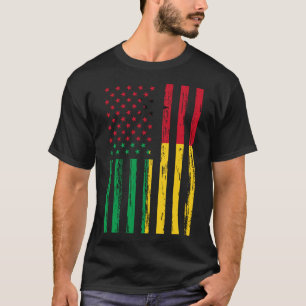Guinea Bissau Flag America US DNA for Guinea Biss T-Shirt