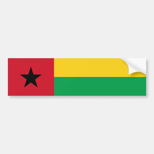 Guinea Bissau Flag Bumper Sticker (Front)