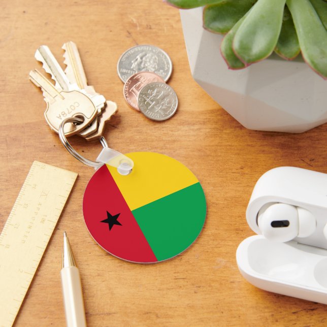 Guinea-Bissau flag Keychain (Desk)