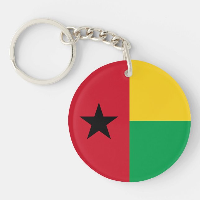 Guinea Bissau Flag Keychain (Front)