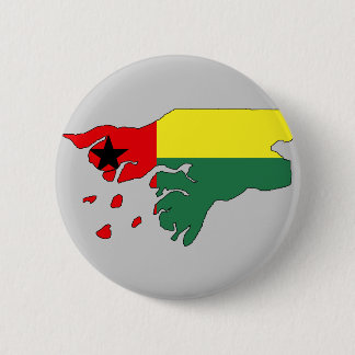 Guinea bissau flag map 2 inch round button