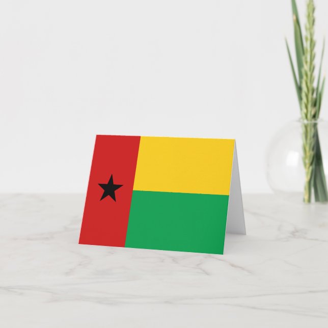 Guinea-Bissau Flag Notecard (Front)