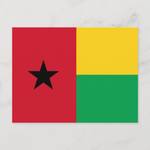 Guinea Bissau Flag Postcard