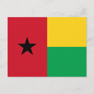 Guinea-Bissau Flag Postcard