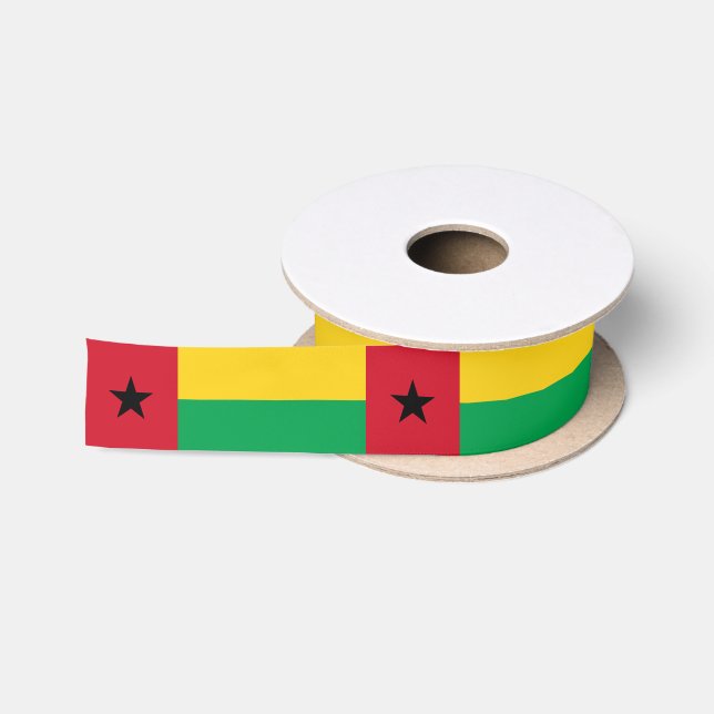Guinea Bissau Flag Satin Ribbon (Spool)