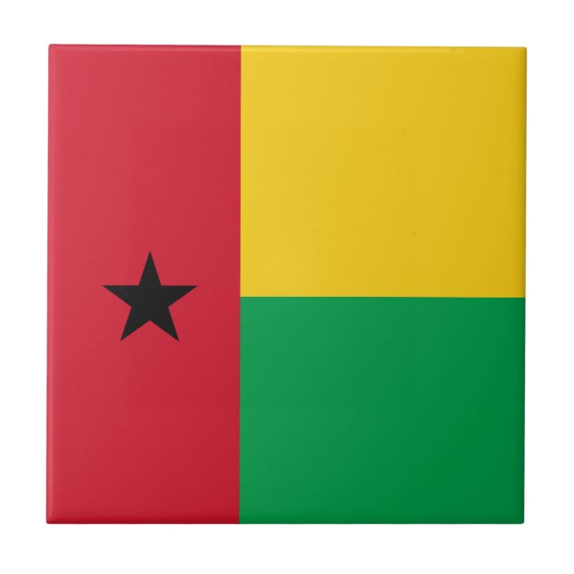 Guinea-Bissau flag Tile (Front)