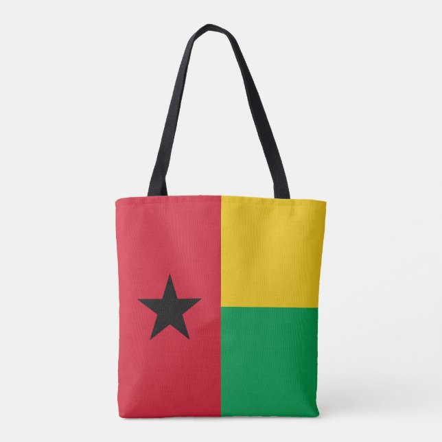 Guinea Bissau Flag Tote Bag (Back)
