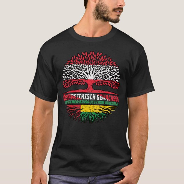 Guinea-Bissau Guinea-bissauisch Österreich T-Shirt (Front)